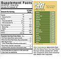 PHPPVanilla nutrition label